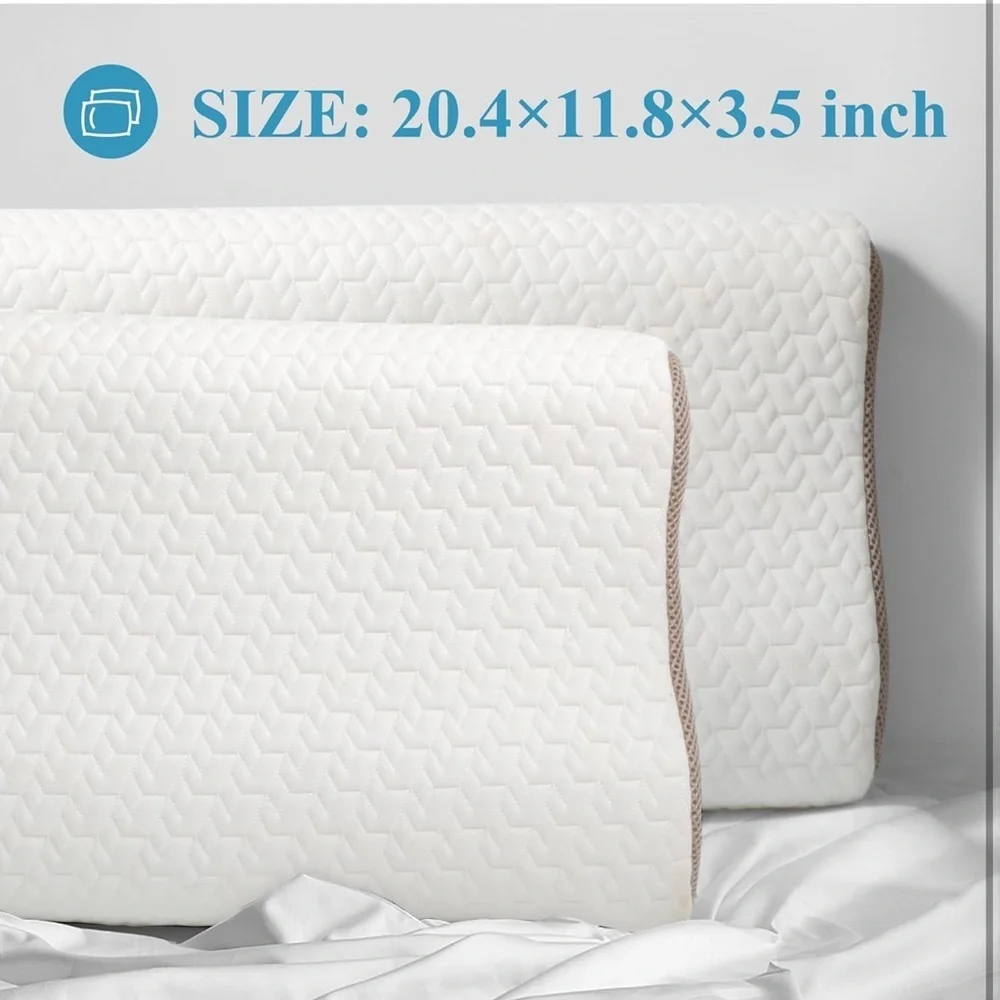 Bed Pillow for Seniors & Elderly, New Material Firm Enhanced Neck Support